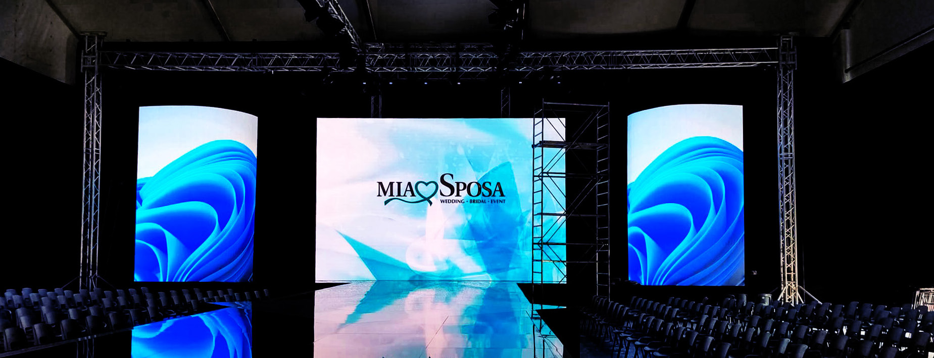 Maxischermo LED per palco ed eventi all'aperto